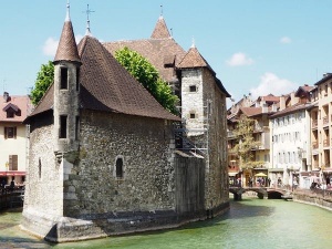 Iconic Annecy old town, France