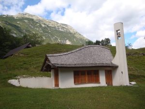 Pluzna church, Bovec, Slovenia