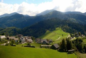 Slovenian mountain village, Slovenia