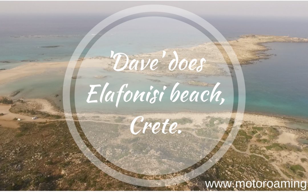 ‘Dave’ does Elafonisi beach. Crete (by sunrise)