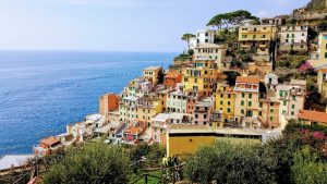 Riomaggiore coastal view, Cinque Terre, Italy