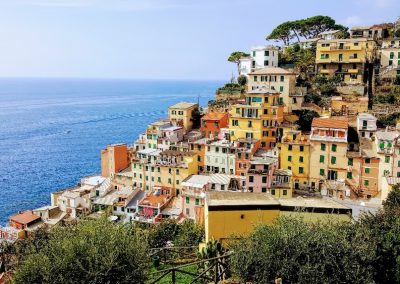 Riomaggiore coastal view, Cinque Terre, Italy