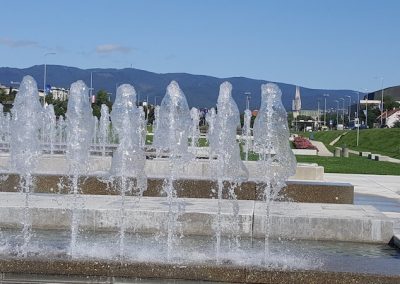 Zagreb entrance fountains, Croatia