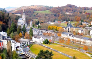 Chateau Fort View of Lourdes, France