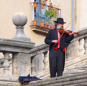 Girona's musician, Girona, Spain