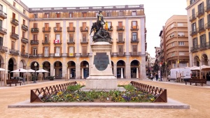 La Placa de Independence, Girona, Spain