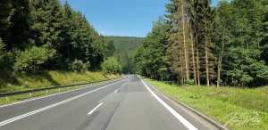 Stołowe Mountain road, Poland