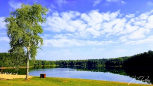 Czocha Lake, Silesia region, Poland