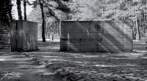 Treblinka replica camp gates, Poland