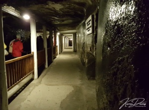 Salt-mine tunnels of saline marble, Krakov,Poland