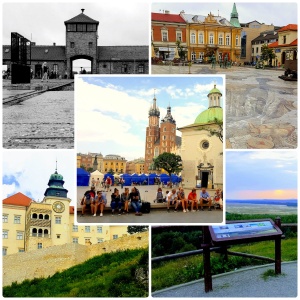 Collage of Krakow's gems, Krakov,Poland