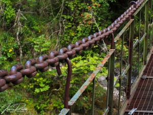 Chains on the Prielom Horndu Hike, Paradise National Park, Slovakia