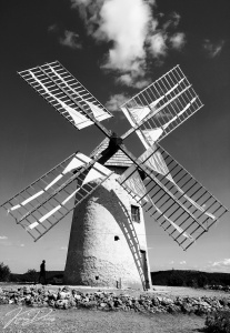 La Courvertoirade Windmill, Les Plus Beaux Village, France