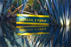 Milford Route, Mirrored Lakes, New Zealand