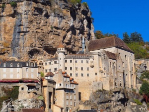 Rocamadour Sanctuary from the south, Rocamadour, France