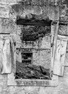 Window to Oradour's hell, Oradour sur glane, France