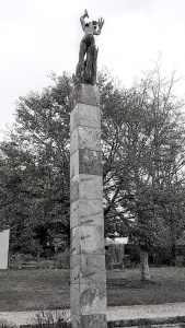 Oradour memorial statue, Oradour sur glane, France