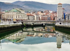 Bilbao's old town view, Bilbao,Spain
