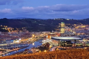 Night view of Bilbao