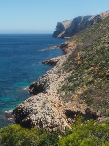 Denia's cliff walk, Las Rotas, Spain