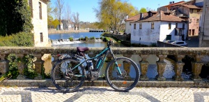 Viseu bike and river,Portugal