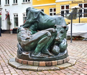 Faaborg statue, Faaborg, Denmark