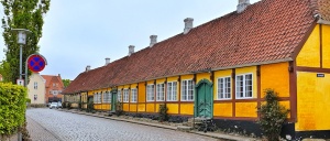 Mariager buildings, Mariager, Denmark