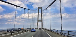 Storebælt Bridge to Zealand, Denmark