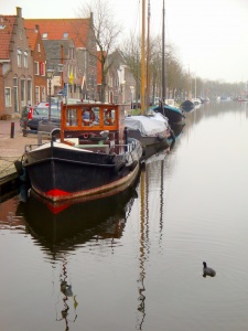 Edam canalboats, Holland, The Netherlands