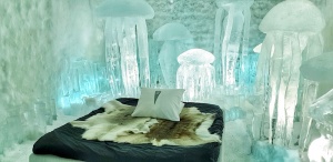 Hydrosmack, Ice Hotel room, Icehotel, Jukkasjärvi, Sweden