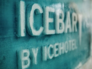 Icebar abstract, Icehotel, Jukkasjärvi, Sweden