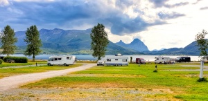 Furoy campsite and ferry, Norway