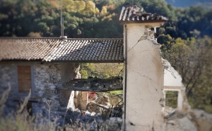 Earthquake destruction, Le Marche, Italy