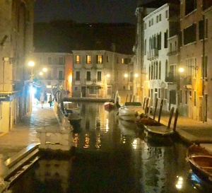 Venice, by night