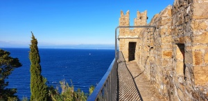 Piran town walls Adriatic Sea