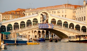 Rialto water's edge Venice