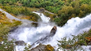 Briksdalen Waterfall