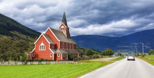 Norway Church Oldenfjord