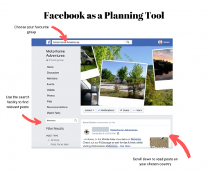 Facebook Planning Tool for travellers