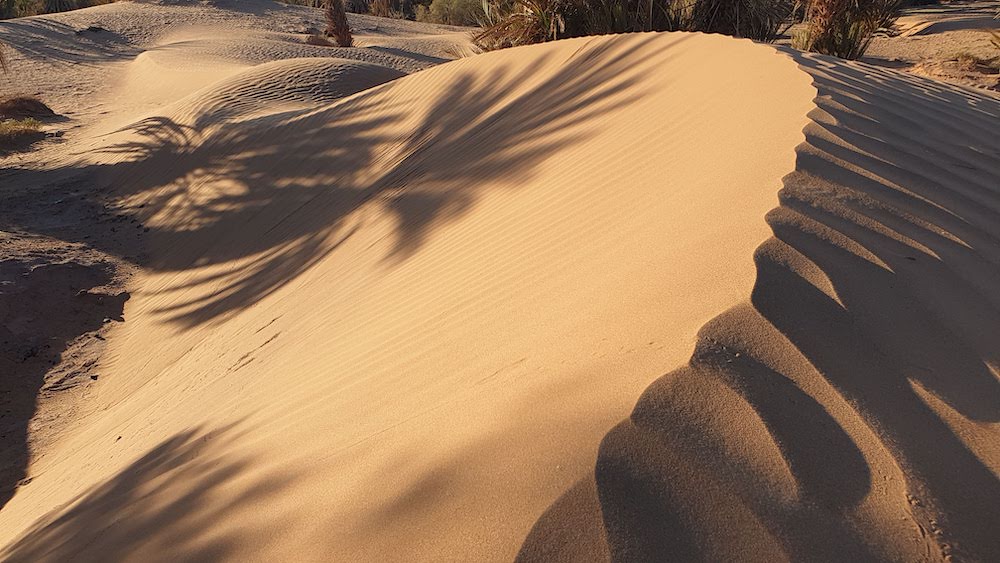 the virgin desert landscape of Morocco
