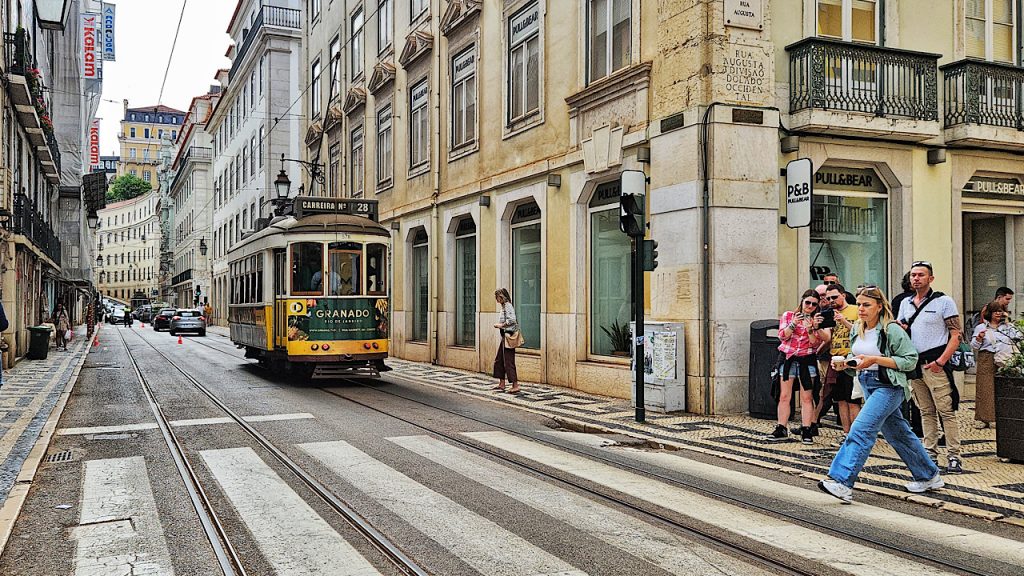 Iconic Lisbon trams
