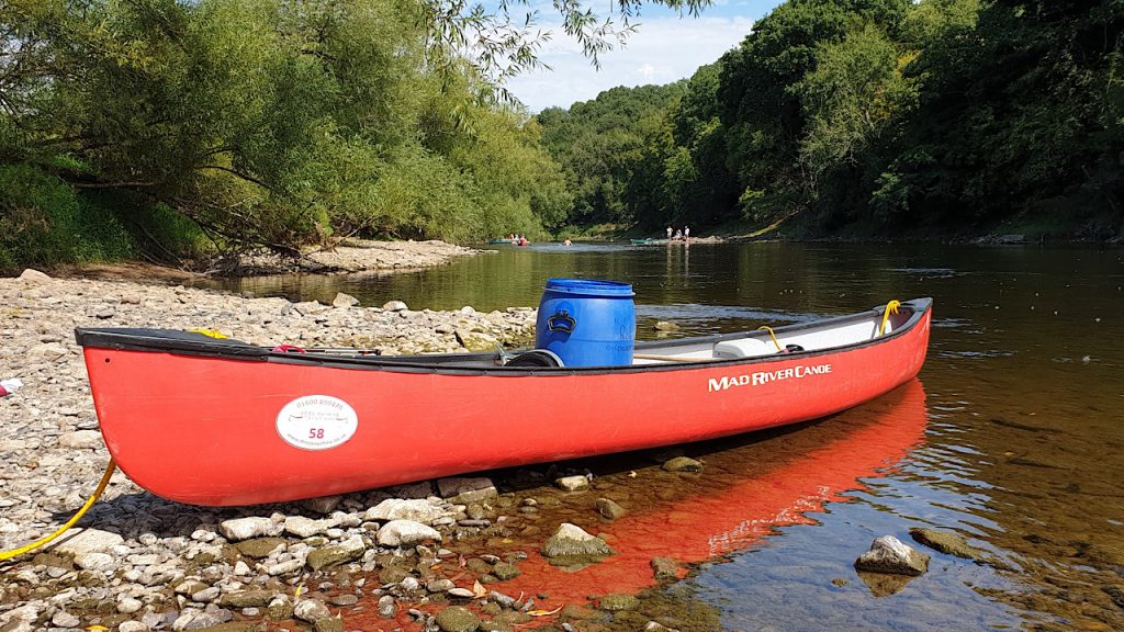 A canoe on the River Wye

