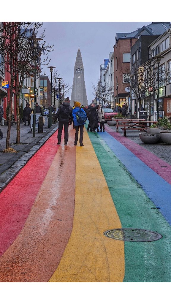 Rainbow Street Reykjavik. 