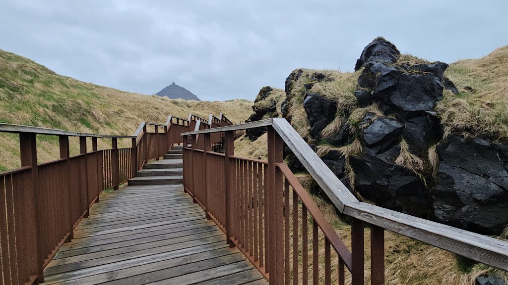 Boardwalk at Hellnar on the Snæfellsnes Peninsula 
