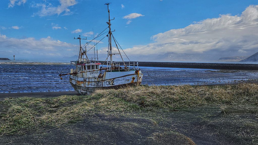 Shipwreck at Ólafsvik on the Snæfellsnes peninsula