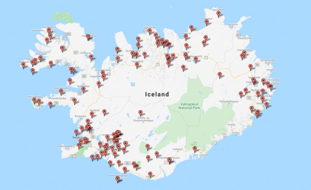 Camping options in Iceland